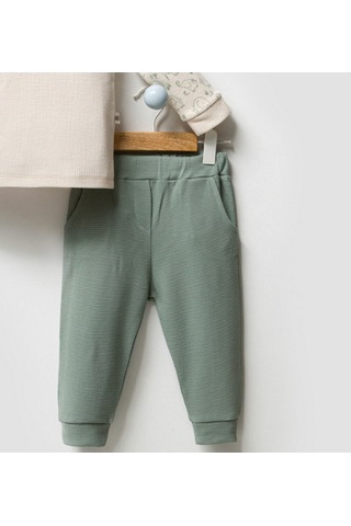 By Bubbles Unisex Bebek Fil Desenli İkili Takım Yeşil