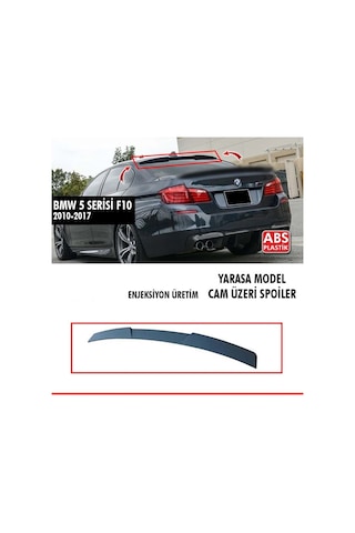 F10 M4 Cam Üzeri Yarasa Spoiler Boyasız Spoyler 2010 - 2017 Arası