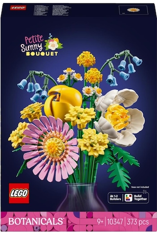 Lego 10347 Botanicals Küçük Sarı Buket - 9 Yaş & Üzeri Çocuklar İçin Çiçek Model Yapım Seti 373 Parça