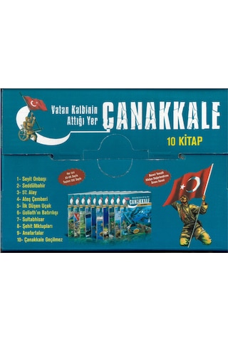 Vatan Kalbinin Attığı Yer Çanakkale (10 Kitap) Set (4 5.Sınıflar)