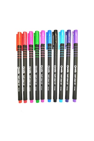 Caretta Soft Liner 55 PVC Keçelı Kalem 10'lu