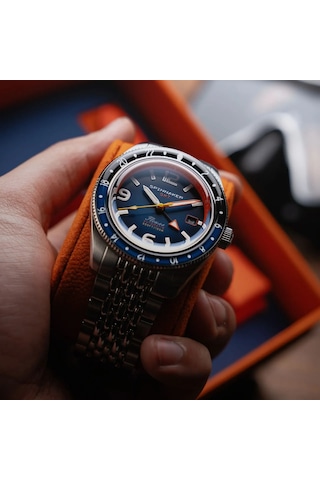 Spinnaker Fleuss Gmt Sp-5120-88 Otomatik Erkek Kol Saati Altın
