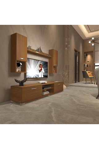 Decoraktiv Eko 5da Mdf Dvd Tv Ünitesi Tv Sehpası Ceviz
