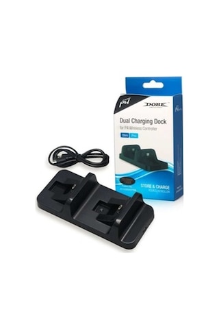 Dobe PS4 Uyumlu Şarj İstasyonu Çift Kol Joystick