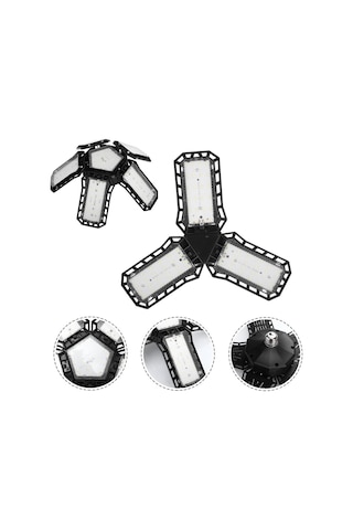 Ayt Ledx Ayarlanabilir Açılı 3 Kanatlı 72 Smd Ledli Galaxy Projektör Işığı 40w 4400 Lumen E27 Duy Ampul 32cm