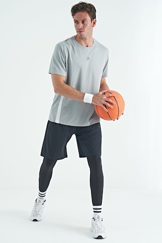 Tommy Life Siyah Logo Baskılı Yüksel Bel Slim Fit Aktif Spor Erkek Tayt - 84989 SiYAH Siyah