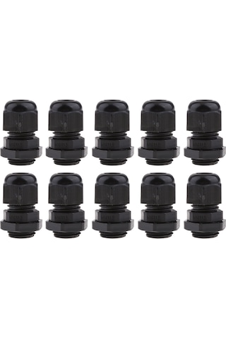 Suntek Su Geçirmez IP68 Naylon Kablo 10 Adet Siyah