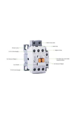 Xkoren Xmc 22a 11kw 1na-1nk Kontaktör Ac Bobinli