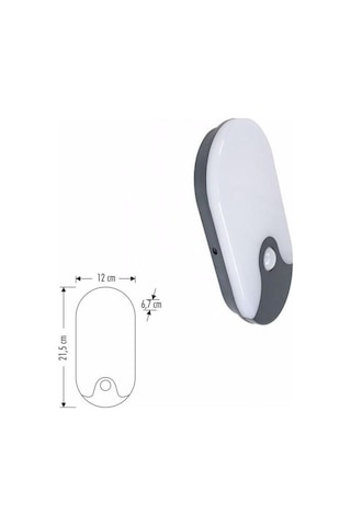 Cata 12w Sensörlü Dekoratif Led Aplik Ct 7093 Beyaz - Gri