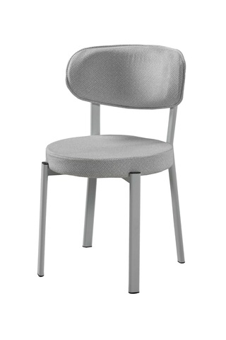 Sakura Sandalye - Krem - Metal Beyaz Ayak 4 Adet - Salon Sandalyesi / Mutfak Sandalyesi