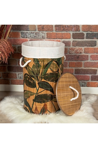 Naturalove Bambu Çamaşır Sepeti Desenli Diğer
