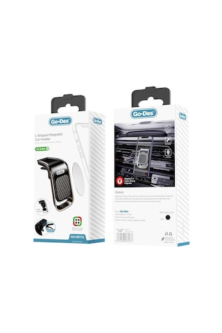 Go Des GD-HD733 L-Shaped Magnetic Araç Telefon Tutucu - ZORE-221206