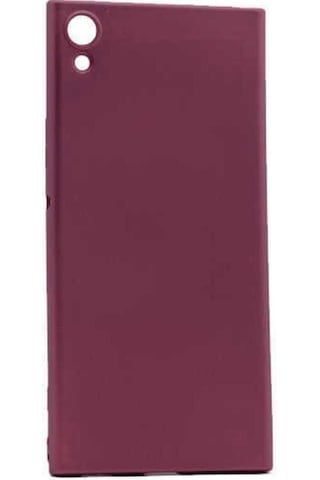 Sony Xperia Xa1 Kılıf Zore Premier Silikon Kapak Mürdüm