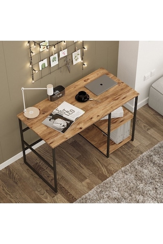 Corr Metal Çalışma Masası Siyah