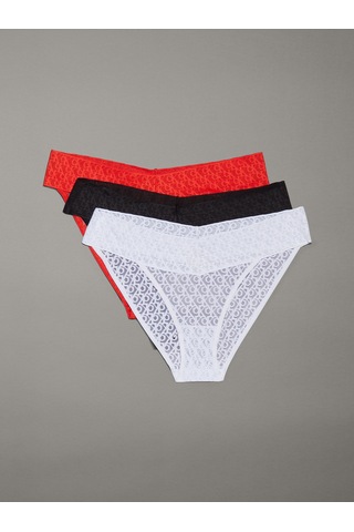 Calvin Klein Kadın / Kız Siyah-beyaz-kırmızı Külot Lv00qd5305 Waa