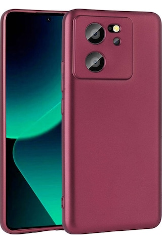 Butam Bilişim Mi 13t Pro Kılıf Premier Silikon Kapak - Mürdüm Mürdüm