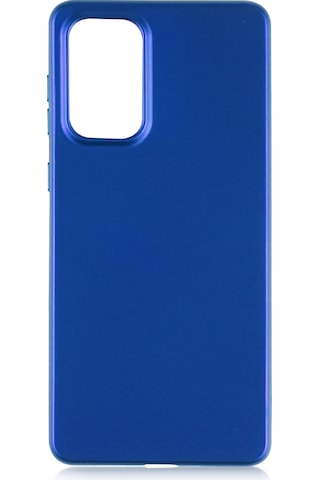 Samsung Uyumlu Galaxy A73 Kılıf Zore Premier Silikon Kapak Saks Mavi