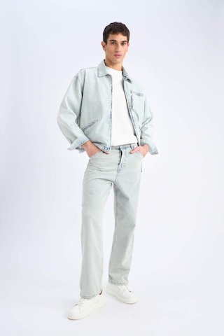 DeFacto %100 Pamuk Relax Fit Fermuarlı Mevsimlik Baharlık Jean Ceket D8311AX25SPNM39