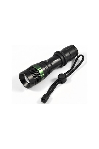 Star Km-815 500 Lümen Şarjlı Led Zoomlu Metal Polis El Fen...