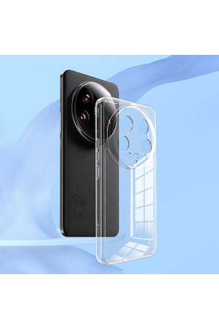 Xiaomi Mi 14 Ultra Kılıf Zore Süper Silikon Kapak Renksiz