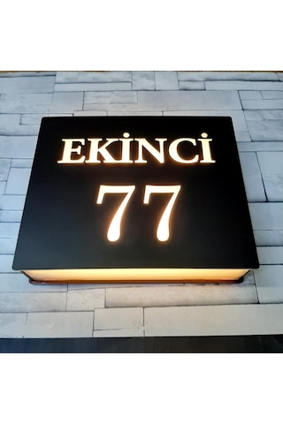 Özelleştirilebilir Işıklı Kapı Numarası (553416405)