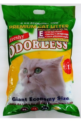 Freshy Odorless Ekstra Yıllık Paket Kristal Kedi Kumu 3 x 15 L