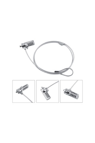 Shineyee Laptop Anti-canavar Kilit: 110cm Çelik Kablo, 4-hane Yeniden Ayarlanabilir Şifre, Tüm Dizüstü Ve Masaüstü Bilgisayarlarda Uyumlu