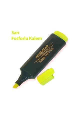 N'pratik Sarı Fosforlu Kalem - Parlak Ve Dayanıklı İşaretleyici Sarı