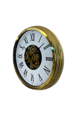 Aurelius Gold 60 Cm Çarklı Duvar Saati Çok Renkli