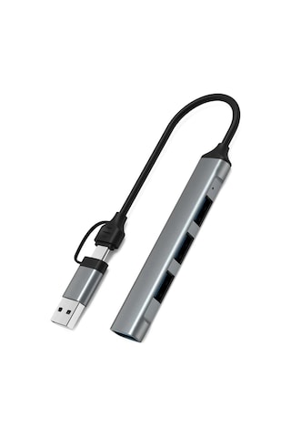 Winex 4in1 UsbA ve Type-C To UsbA 3.01 Çoklayıcı Hub Adaptör