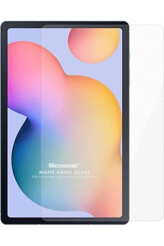 Microsonic Samsung Uyumlu Galaxy Tab S6 Lite 10.4" P610 Matte Nano Glass Cam Ekran Koruyucu