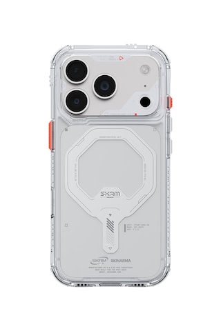 Apple iPhone Uyumlu 18 Pro Max Kılıf M-safe Özellikli Şeffaf Airbagli Skinarma Saido Mag-charge Kapak Şeffaf