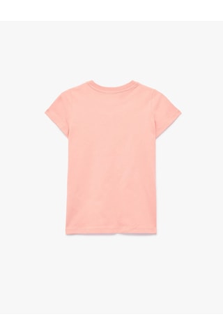 Koton Kalp Baskılı Pembe Kız Çocuk T-shirt 6skg10017ak Pembe