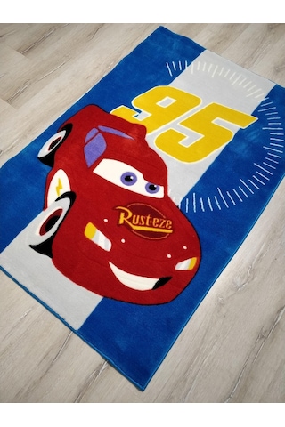 Disney Halı Çocuk Odası Halısı D144Mcqueen Arabalı Halı 140X200 Çok Renkli