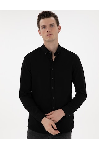 Pierre Cardin Erkek Siyah Gömlek Desenli 50301583-vr046 Siyah