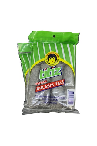 Titiz Hassas Bulaşik Teli Gri 12 Adet