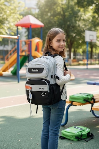 Relaxion Ergonomik Büyük Boy Çok Bölmeli Sırt-omurga Destekli Orta Okul Lise Günlük Seyahat Sırt Çantası 2460 Siyah