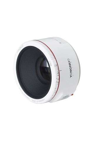 Yongnuo YN50 MM F/1.8 II (Canon) Uyumlu Otofokus Prime Lens Beyaz