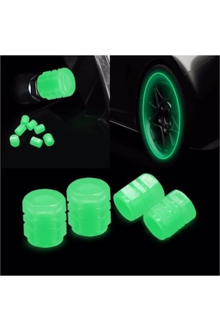 Fosforlu Sibop Kapağı Seti 4 Adet Sibop Kapağı Seti Yeşil