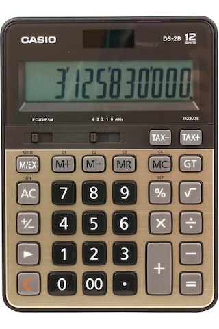 Casio DS-2B-GD Profesyonel Masaüstü 12 Hane Hesap Makinesi