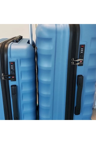 Vegmann Delphin Mavi 2'li Valiz Seti Büyük Boy + Orta Boy