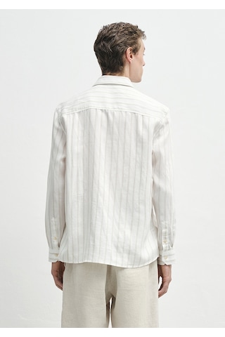 Mavi - Bej Tencel Tm Lyosel Gömlek 0211618-70321 Kahverengi
