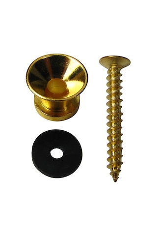 Jindi Metal Gitar Askı Pimi 2 Adet Set Olarak Gold -Pena