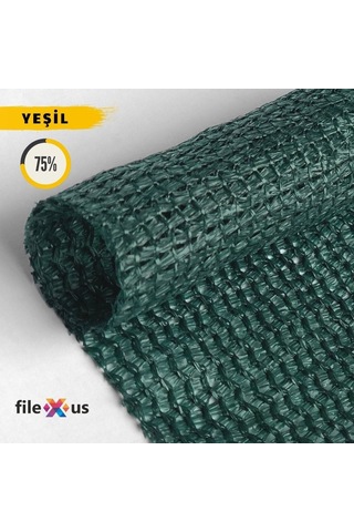 %75'Lik Güvenlik Bariyer Filesi- Koyu Yeşil |Premium Şerit Halka