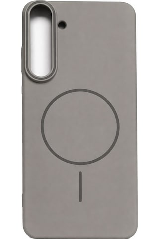 Samsung Uyumlu Galaxy S25 Fe Kamera Çıkıntılı Magsafe Wireless Şarj Özellikli Sert Sararmaz Silikon Kılıf Gri