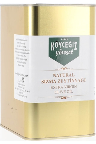Köyceğiz Yöresel Naturel Sızma Zeytinyağı Teneke 3 L