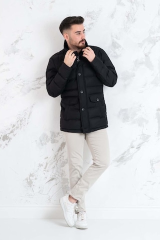 Yaka Kürklü Regular Fit Erkek Şime Mont