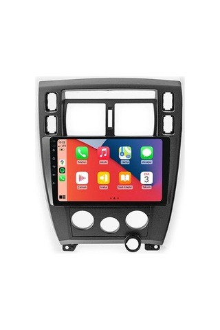 Hyundai Tucson Siyah 2005-2012 6gb Ram 128gb Hafıza 8 Çekirdek Carplay Kamera Android Multimedya 9"