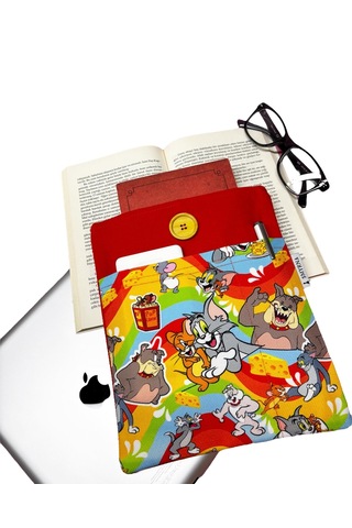 Kitap Kılıfı /tablet Kılıfı/çok Amaçlı Kılıf Kedi Ve Fare