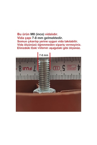 Armut Plastik Baza Mobilya Koltuk Ayağı 4 Adet Beyaz 12 CM M8 Vida